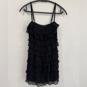 Ruffled H&M Black Dress size 2